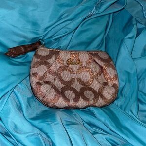 Coach coin pouch bronze EUC